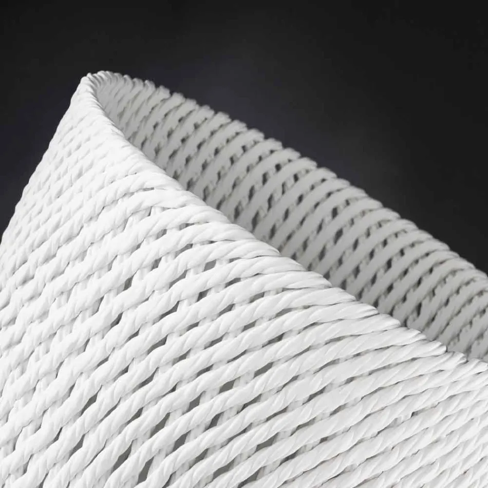 Handgefertigte Keramikvase mit gewebtem Schuss Made in Italy - Napoleon Viadurini