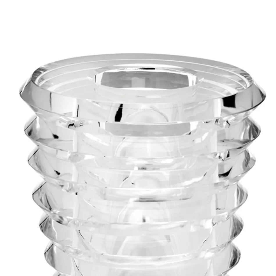 Kristallvase Original Design mit Luxusringen Made in Italy - Mexto Viadurini