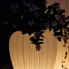 Modernes Design Leuchtende Außenvase aus Polyethylen, 2 Stück - Haut von Myyour Viadurini