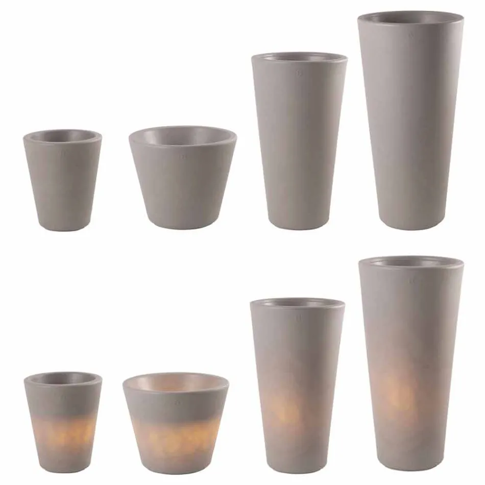 Leuchtende Vase für Außen- und Innenräume, farbenfrohes Design in 3 Dimensionen - Vasostar Viadurini