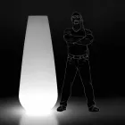 Leuchtvase für Outdoor-Design aus Polyethylen Made in Italy - Menea Viadurini