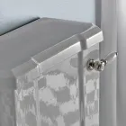 Klassisches Design Monoblock Vase aus weißer Keramik Made in Italy - Marwa Viadurini