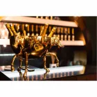 Ziervase für den Innenbereich aus weißer Keramik oder 24 Karat Gold Made in Italy - Jacky Viadurini