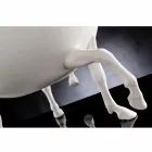 Ziervase für den Innenbereich aus weißer Keramik oder 24 Karat Gold Made in Italy - Jacky Viadurini