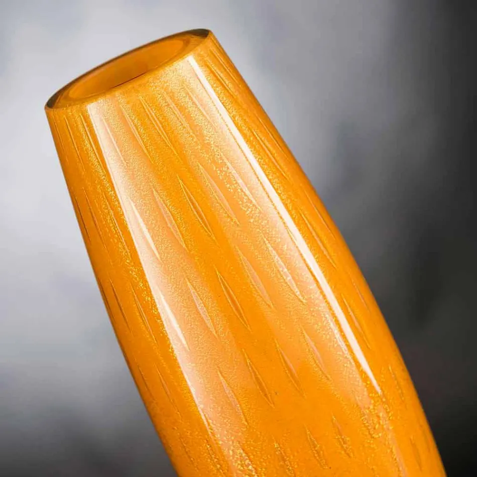 Farbige Ziervase aus geblasenem Muranoglas Made in Italy - Asper Viadurini