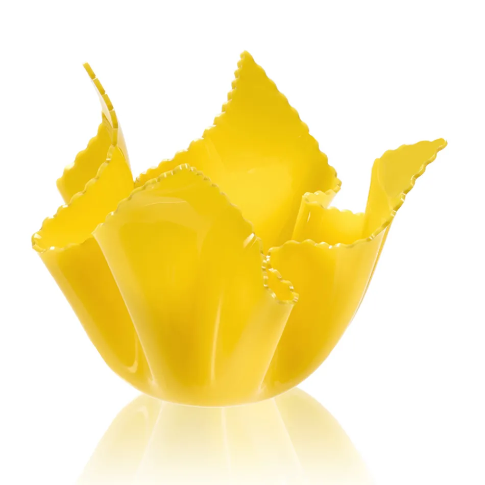 Recycelbare drapierte farbige Plexiglasvase 2 Stück 2 Größen - Gabria Viadurini