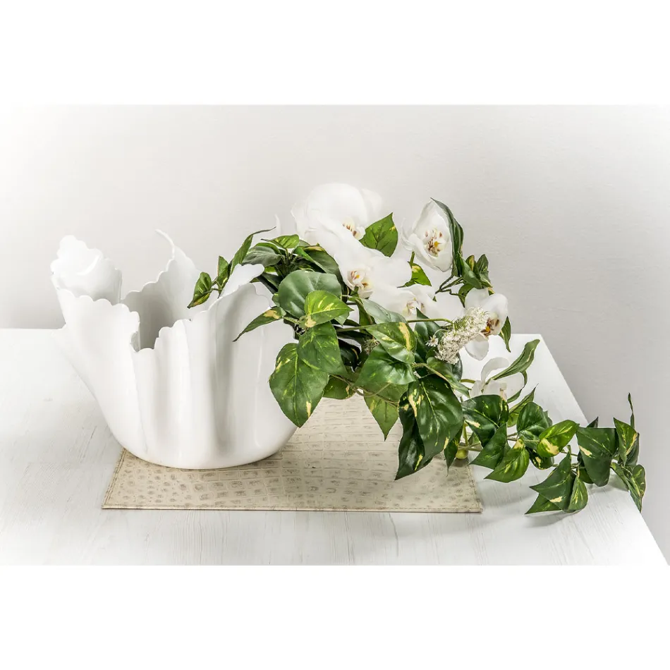 Recycelbare drapierte farbige Plexiglasvase 2 Stück 2 Größen - Gabria Viadurini