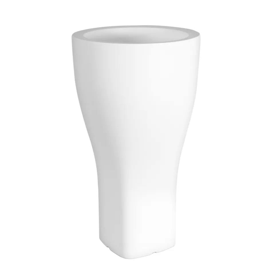 Runder farbiger Gartentopf aus Polyethylen Made in Italy - Tremont Viadurini