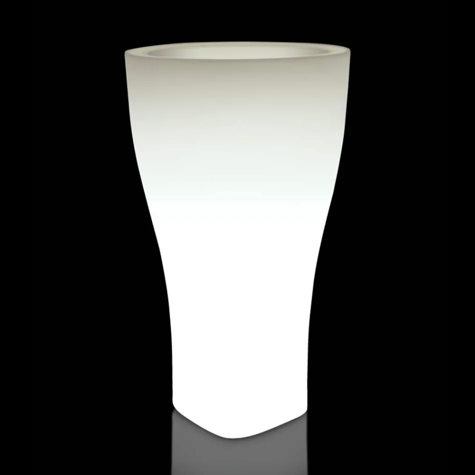 Runder farbiger Gartentopf aus Polyethylen Made in Italy - Tremont Viadurini