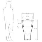 Runder farbiger Gartentopf aus Polyethylen Made in Italy - Tremont Viadurini