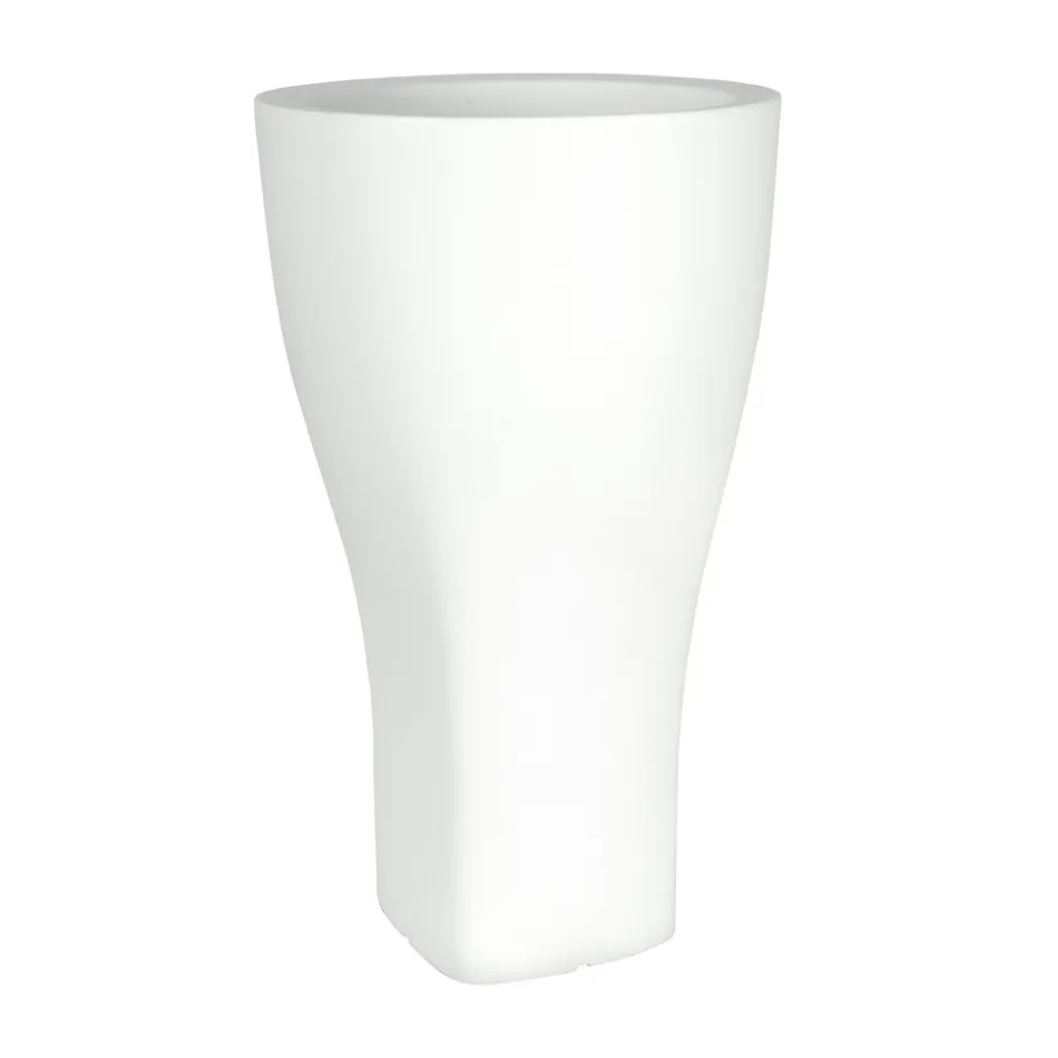 Runder farbiger Gartentopf aus Polyethylen Made in Italy - Tremont Viadurini