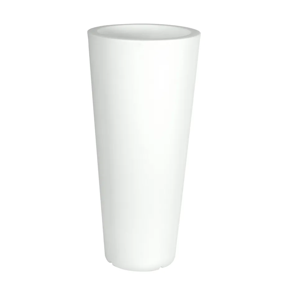 Runde Fluofarbene Gartenvase mit Licht Made in Italy - Avanas Viadurini