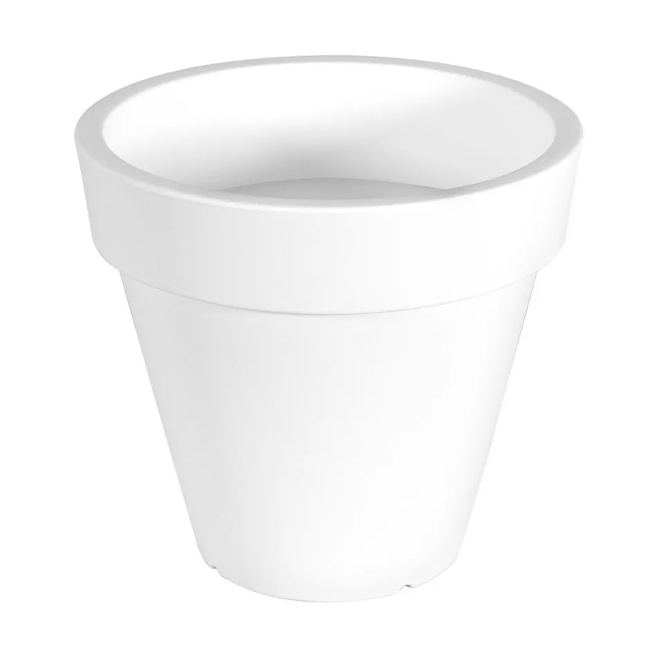 Runde farbige Gartenvase oder mit Beleuchtung Made in Italy - Avanas Viadurini