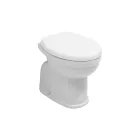 Modernes, weißes Keramik-Stand-WC mit Polyestersitz – Silika Viadurini