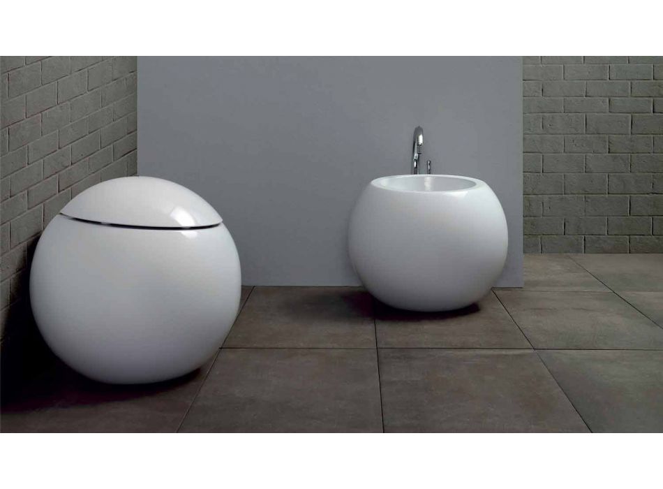 Vase Design WC Jar Hergestellt in Italien in Keramik Fanna