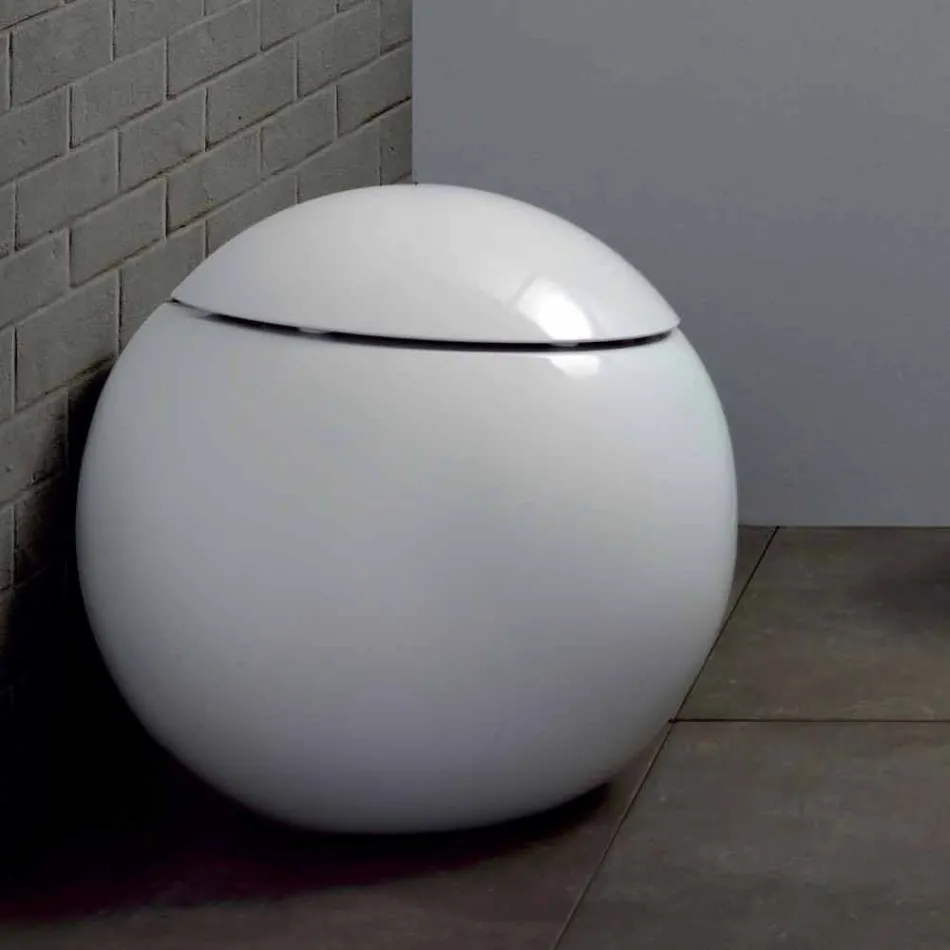 Vase Design WC Jar Hergestellt in Italien in Keramik Fanna Viadurini