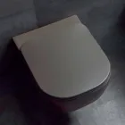 Modernes Hänge-WC aus weißer Keramik oder farbigem Trabia Viadurini