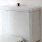 Weißes Keramik-Toilettenglas mit Kassette, Made in Italy - Nausica Viadurini