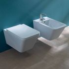 Wand-WC aus Keramik, modernes Design, Sun Square in Italien hergestellt Viadurini