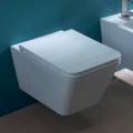 Hängende Toilettenschüssel, Keramik, modernes Design Sun Square, Italy