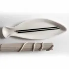 Küchentablett aus weißem Carrara-Marmor, handgefertigt in Italien - Fish Viadurini