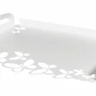 Weiß, Beige oder Elfenbein Eisen Design Serviertablett Made in Italy - Leiden Viadurini