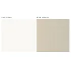 Wohnzimmervitrine mit 1 Tür in Weiß und Canaletto-Finish, hergestellt in Italien – Gerd Viadurini