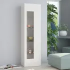 Design-Wohnzimmervitrine in Weiß, Anthrazit oder Betonholz - Suzana Viadurini