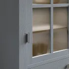 Vitrine Wohnzimmer aus massivem Tannenholz, vollständig in Italien hergestellt - Pascual Viadurini