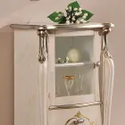 Wohnzimmervitrine mit 1 Glastür und 3 Schubladen Made in Italy - London Viadurini