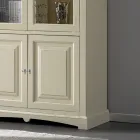 Vitrine mit 2 Holztüren und 2 Glastüren Made in Italy – Fenrir Viadurini