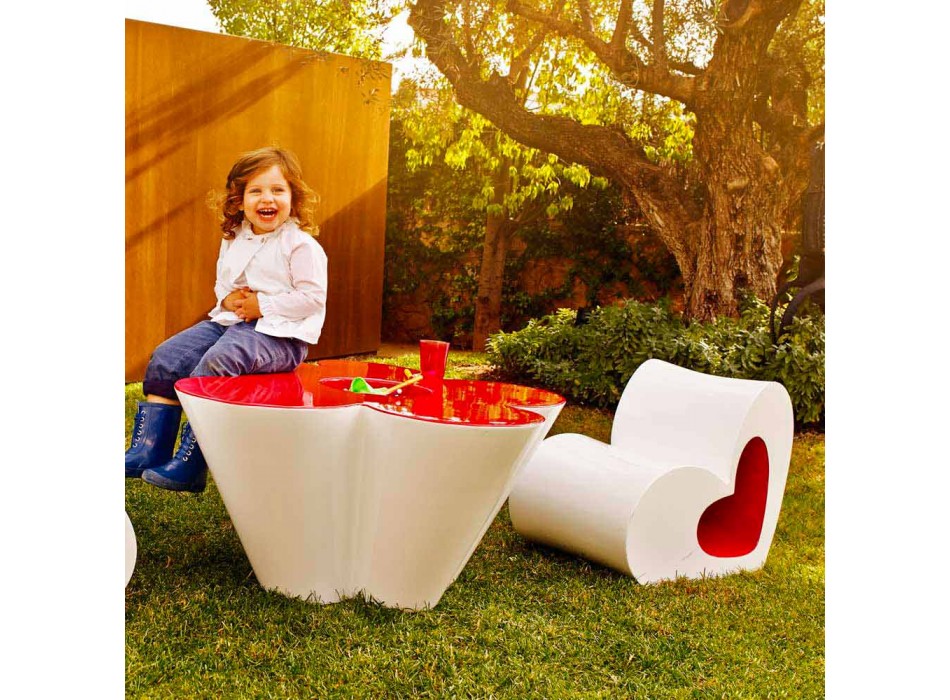 Vondom Agatha Design-Außentisch aus farbigem Polyethylen Viadurini