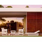 Vondom Rahmen Design Gartenbett aus weißem Polyethylen Viadurini