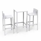 Vondom Spritz Set Gartentisch und zwei weiße Designhocker Viadurini