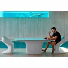 Vondom Ufo weiß Design Tisch im Freien L200xP100 cm Viadurini