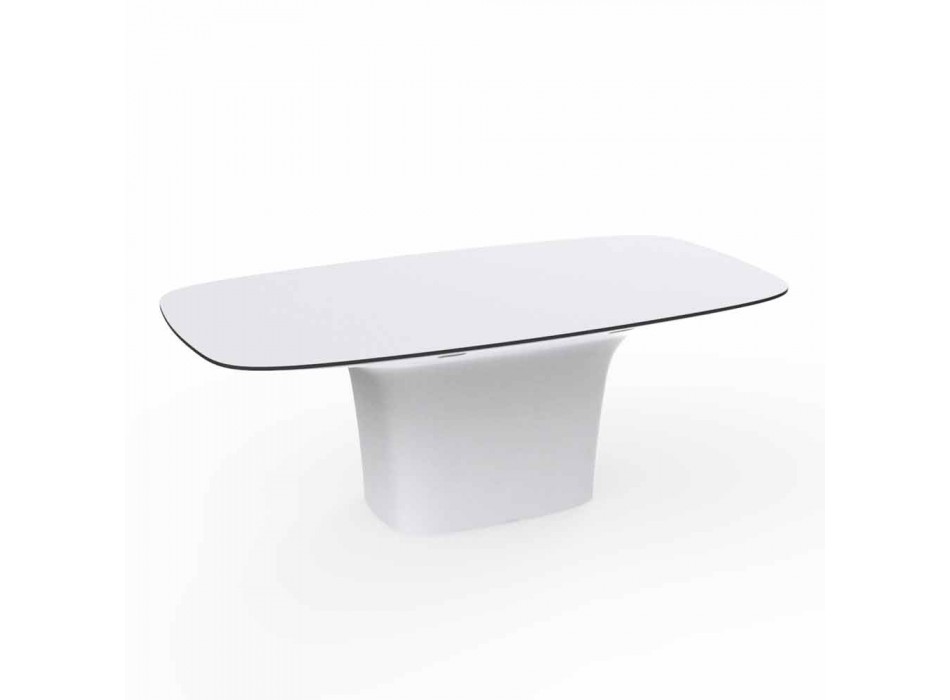 Vondom Ufo weiß Design Tisch im Freien L200xP100 cm Viadurini