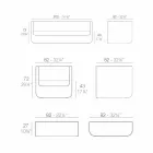 Vondom Ulm Outdoor Lounge mit modernem weißen Design Viadurini