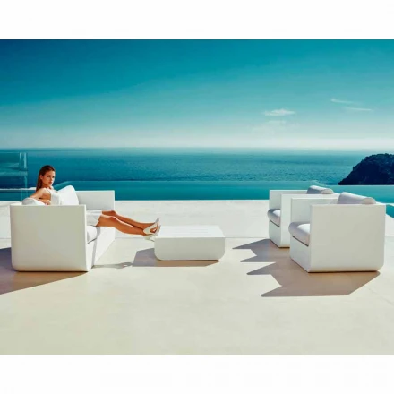 Vondom Ulm Outdoor Lounge mit modernem weißen Design Viadurini