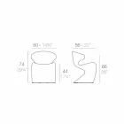 Vondom Wing Gartenstuhl im modernen Design Viadurini