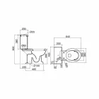 Wasser Monoblock Classic in weißer Keramik mit Box Made in Italy - Marwa Viadurini