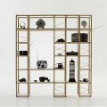 Bücherregal modular in modernem Design Zia Babele I Castelli 12